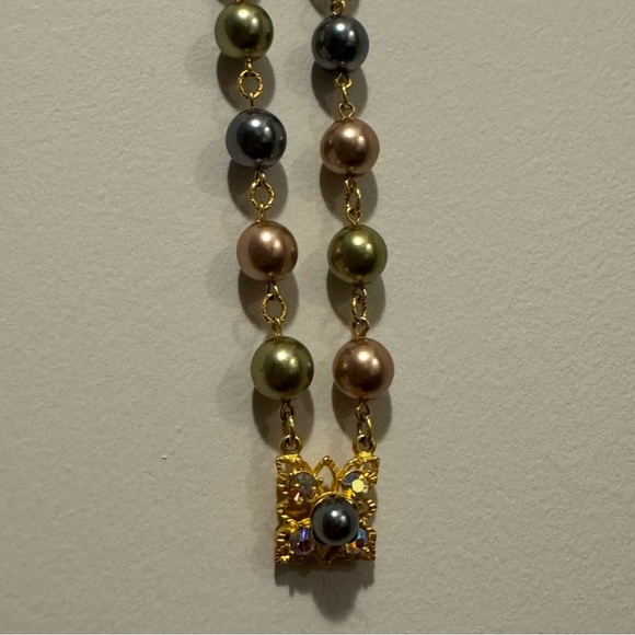 Signed Joan Rivers Vintage Double Pearl Strand + Matching Clip On Earrings - Picture 17 of 17